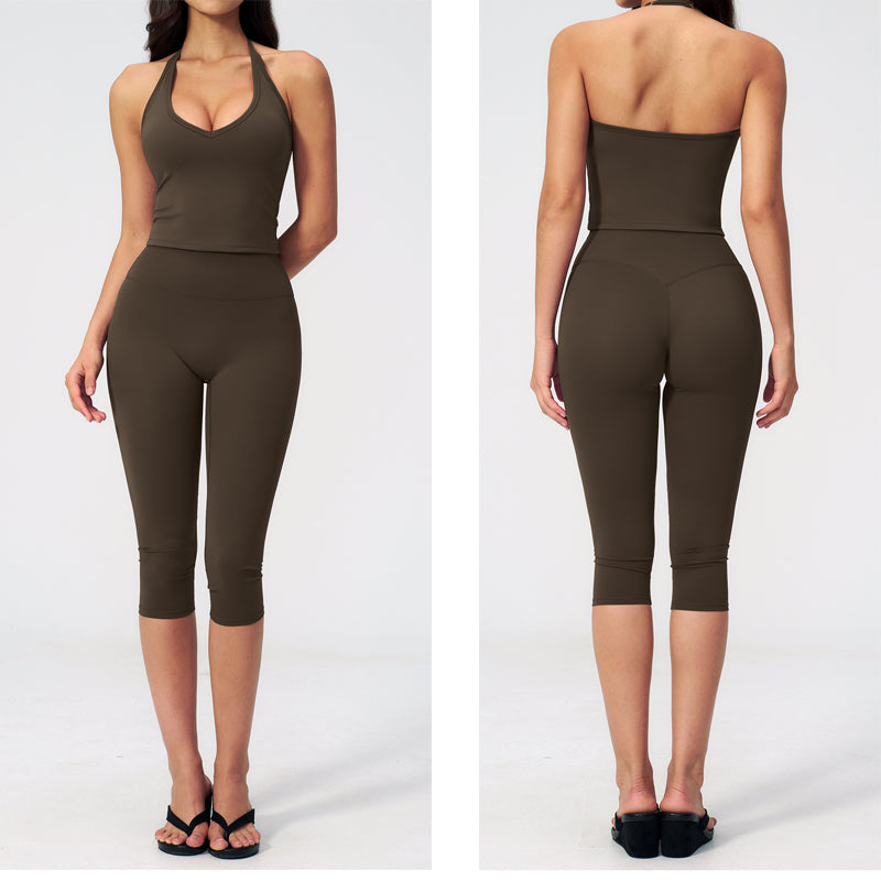 Women's vest sports suit