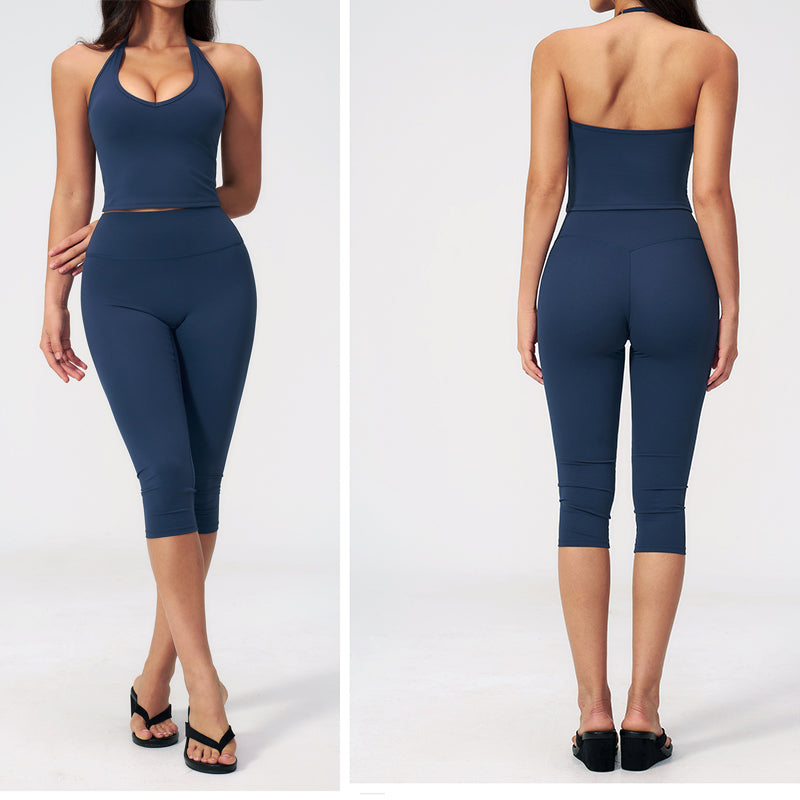 Women's vest sports suit
