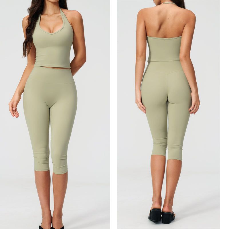 Women's vest sports suit