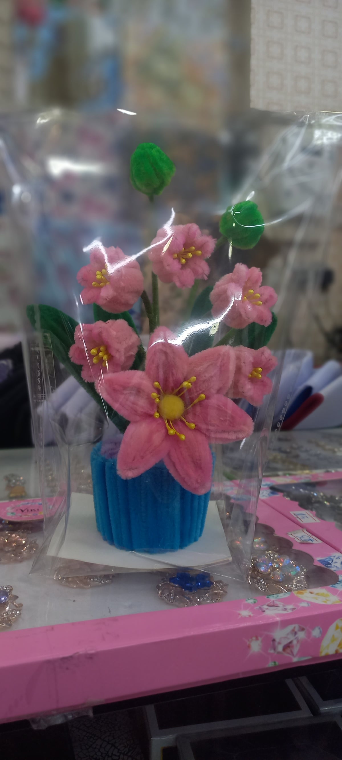 Lily of the valley in a pot.